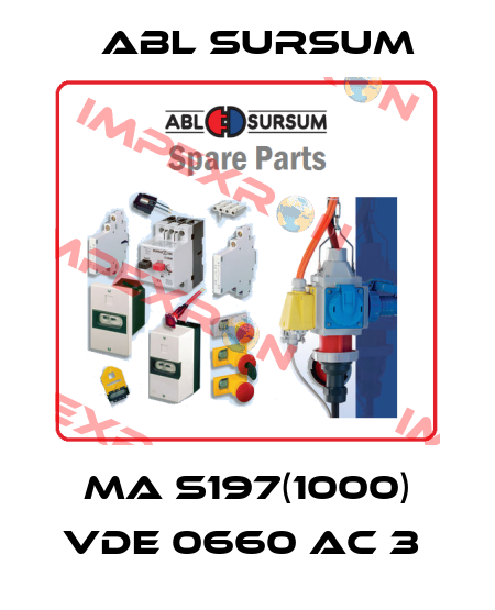 Ma S197(1000) VDE 0660 AC 3  Abl Sursum