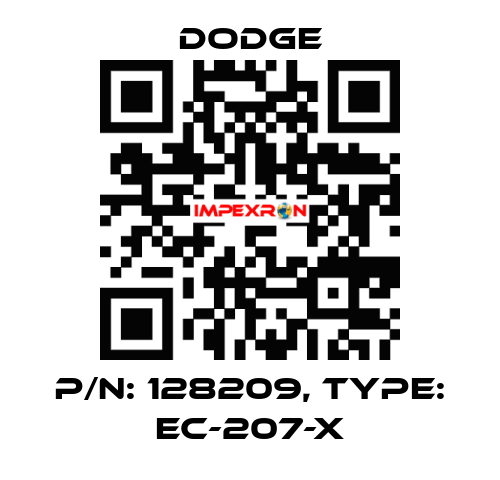 p/n: 128209, Type: EC-207-X Dodge