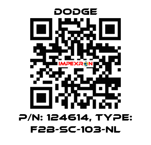 p/n: 124614, Type: F2B-SC-103-NL Dodge
