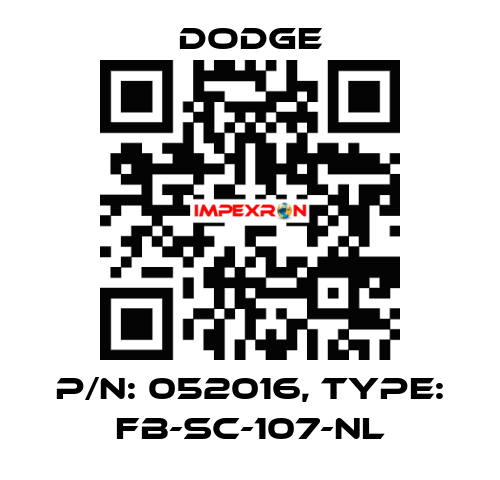p/n: 052016, Type: FB-SC-107-NL Dodge