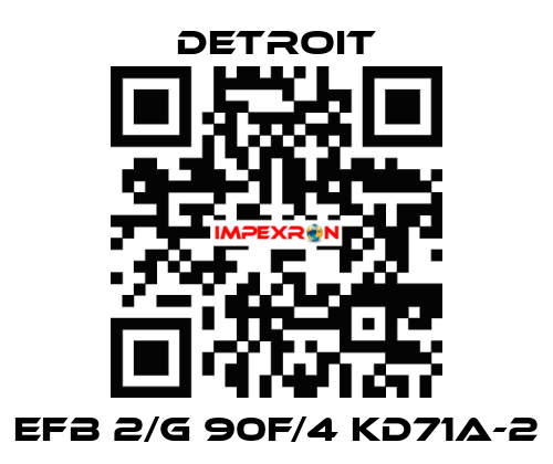 EFB 2/G 90F/4 KD71A-2 Detroit