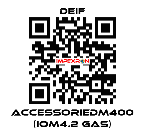 AccessorieDM400 (IOM4.2 GAS) Deif
