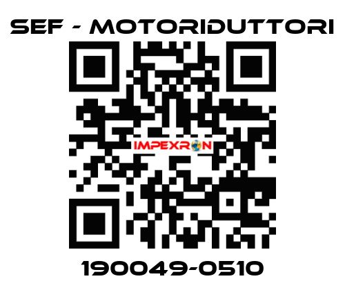 190049-0510 SEF - MOTORIDUTTORI