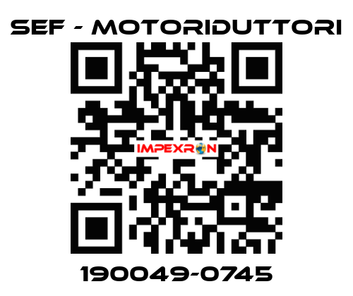 190049-0745 SEF - MOTORIDUTTORI
