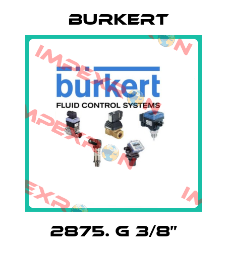 2875. G 3/8” Burkert