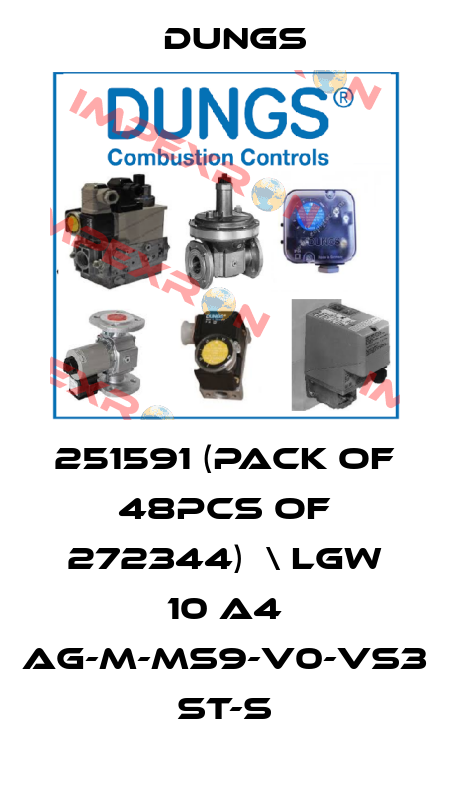 251591 (pack of 48pcs of 272344)  \ LGW 10 A4 Ag-M-MS9-V0-VS3 st-s Dungs