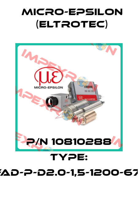 P/N 10810288 Type: FAD-P-D2.0-1,5-1200-67° Micro-Epsilon (Eltrotec)