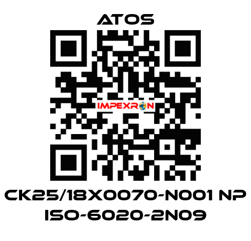 CK25/18X0070-N001 NP ISO-6020-2N09 Atos