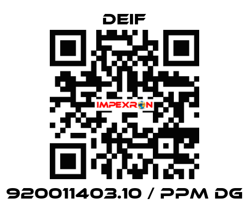920011403.10 / PPM DG Deif