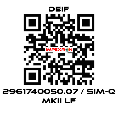 2961740050.07 / SIM-Q MKII LF Deif