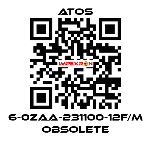 6-0ZAA-231100-12F/M obsolete Atos