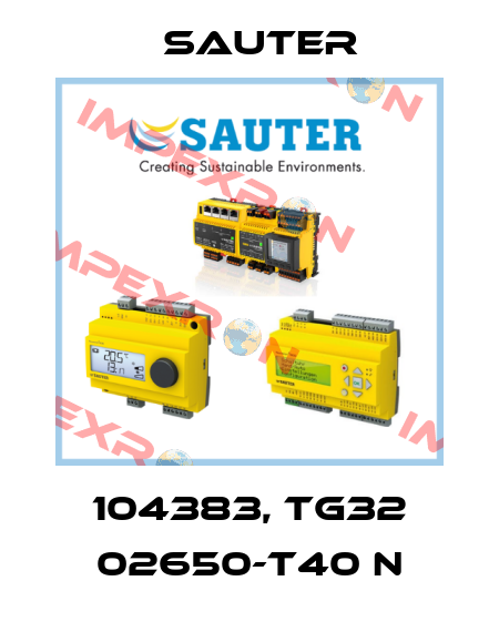 104383, TG32 02650-T40 N Sauter