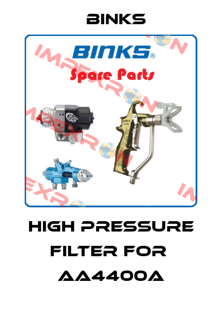 High pressure filter for  AA4400A Binks