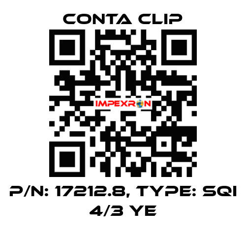P/N: 17212.8, Type: SQI 4/3 YE Conta Clip