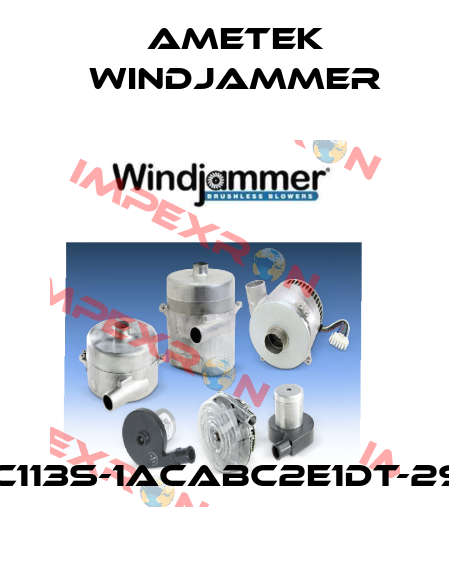 AC113S-1ACABC2E1DT-290 Ametek Windjammer