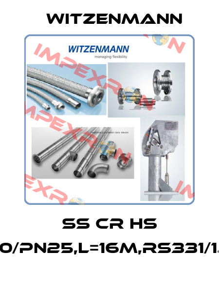 SS CR HS DN150/PN25,L=16M,RS331/1.4571  Witzenmann