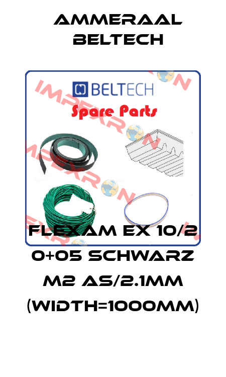 Flexam EX 10/2 0+05 schwarz M2 AS/2.1mm (width=1000mm) Ammeraal Beltech
