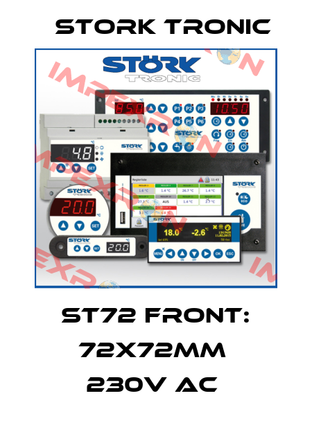 ST72 FRONT: 72X72MM  230V AC  Stork tronic