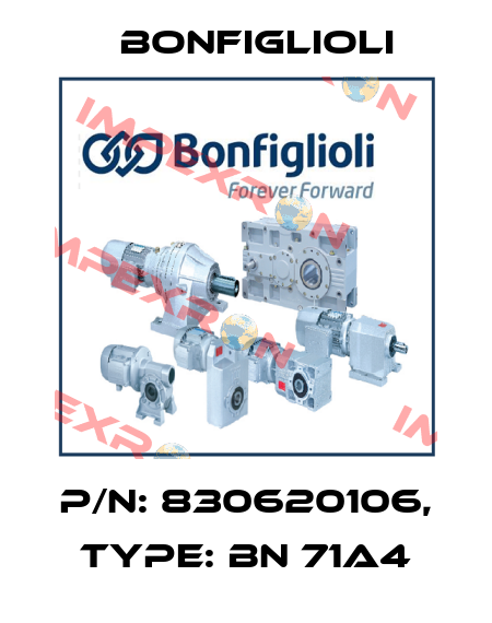 P/N: 830620106, Type: BN 71A4 Bonfiglioli