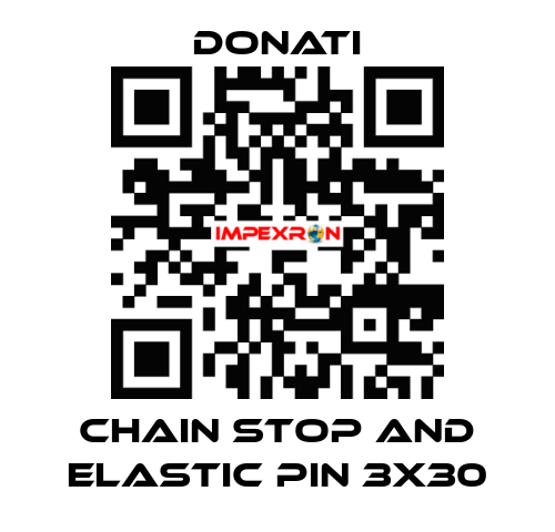 Chain stop and elastic pin 3x30 Donati