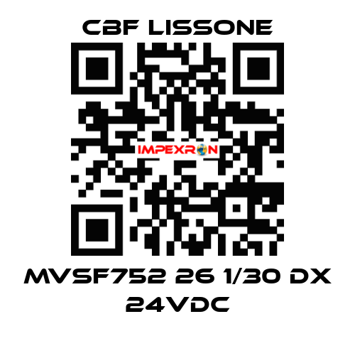 MVSF752 26 1/30 DX 24VDC CBF LISSONE