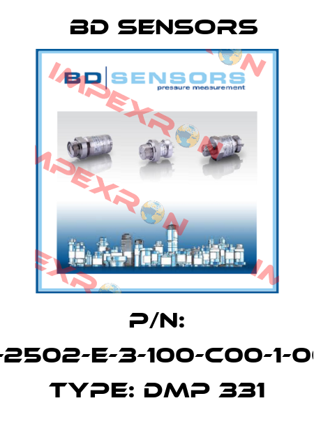 P/N: 110-2502-E-3-100-C00-1-006, Type: DMP 331 Bd Sensors