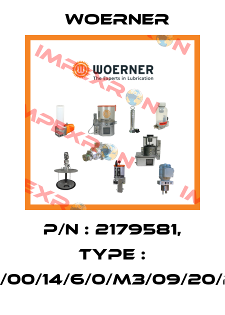 P/N : 2179581, Type : VPB-B/00/14/6/0/M3/09/20/20/20/ Woerner