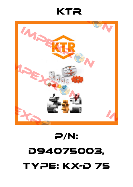 P/N: D94075003, Type: KX-D 75 KTR