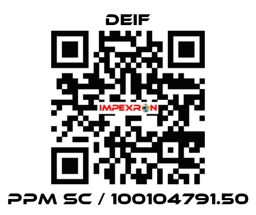 PPM SC / 100104791.50 Deif