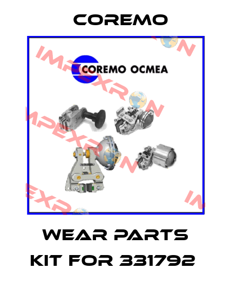 Wear parts kit for 331792  Coremo