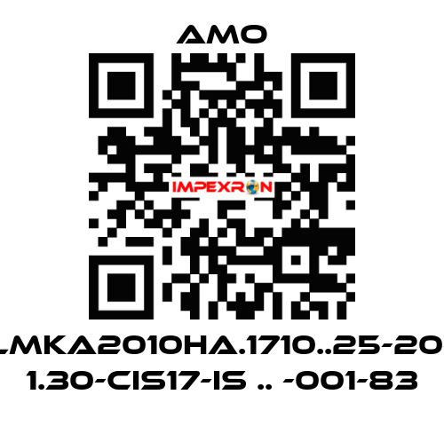 LMKA2010HA.1710..25-20- 1.30-CIS17-IS .. -001-83 Amo
