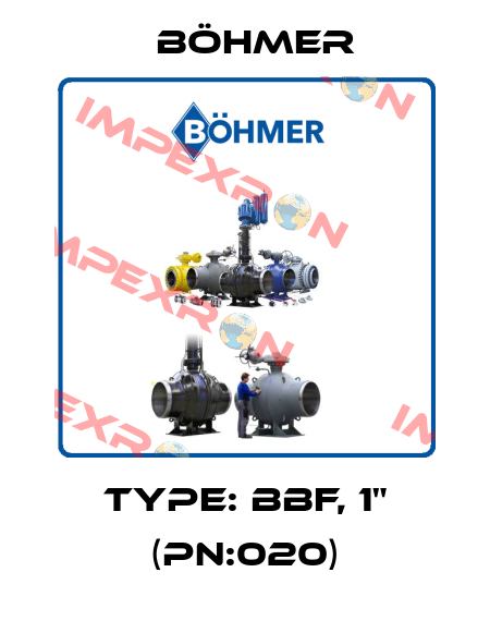 TYPE: BBF, 1" (PN:020) Böhmer