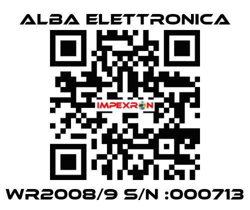 WR2008/9 S/N :000713 ALBA ELETTRONICA