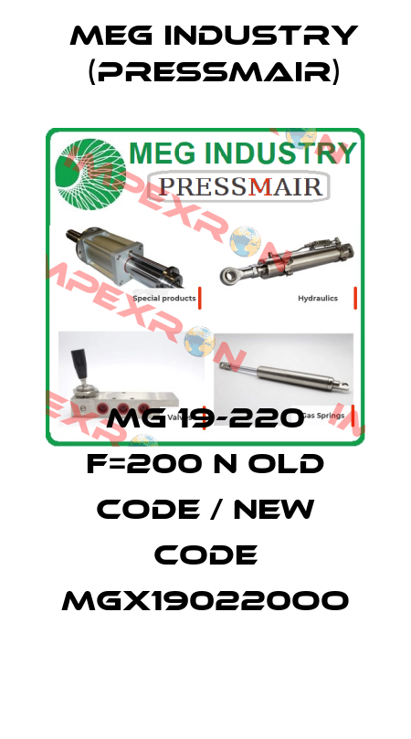MG 19-220 F=200 N old code / new code MGX190220OO Meg Industry (Pressmair)