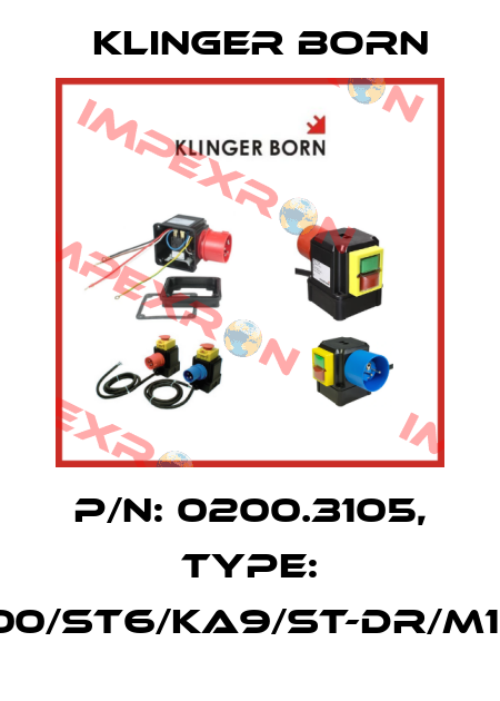 P/N: 0200.3105, Type: K3000/ST6/KA9/St-Dr/M10,5A Klinger Born