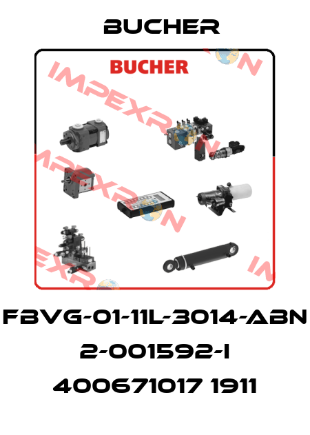 FBVG-01-11L-3014-ABN 2-001592-I 400671017 1911 Bucher