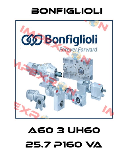 A60 3 UH60 25.7 P160 VA Bonfiglioli