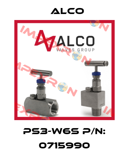 PS3-W6S p/n: 0715990 Alco