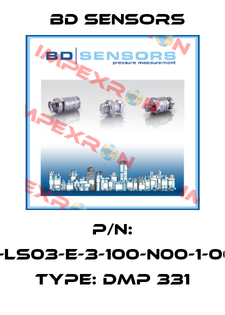 P/N: 110-LS03-E-3-100-N00-1-000, Type: DMP 331 Bd Sensors