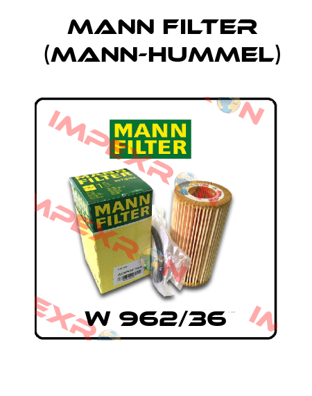 W 962/36 Mann Filter (Mann-Hummel)