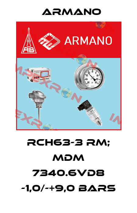 RCh63-3 rm; MDM 7340.6vd8 -1,0/-+9,0 bars ARMANO