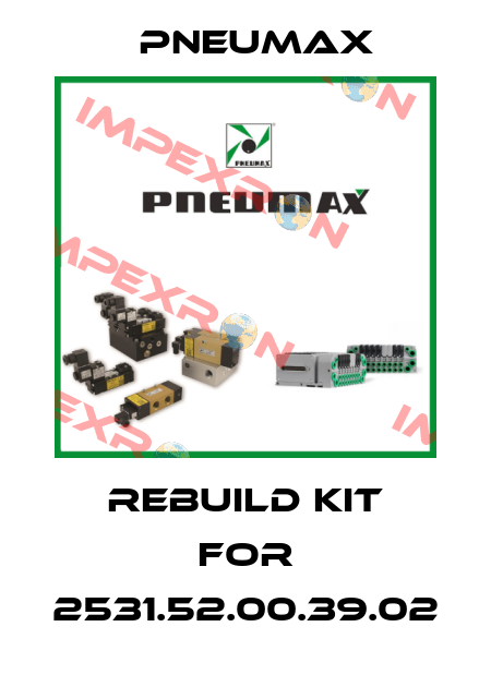 Rebuild kit for 2531.52.00.39.02 Pneumax