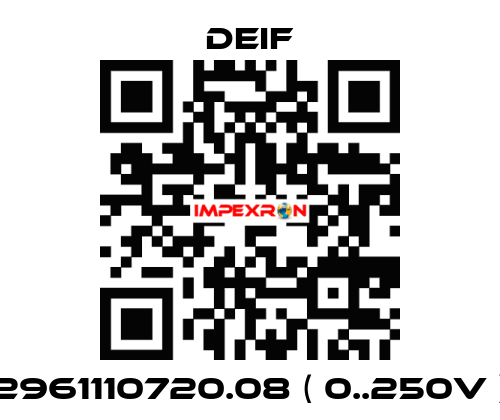2961110720.08 ( 0..250V ) Deif