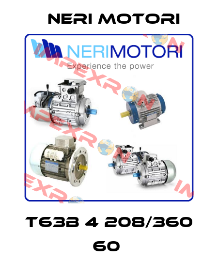 T63B 4 208/360 60  Neri Motori