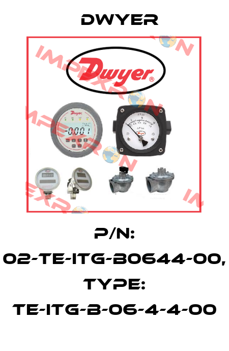 P/N: 02-TE-ITG-B0644-00, Type: TE-ITG-B-06-4-4-00 Dwyer