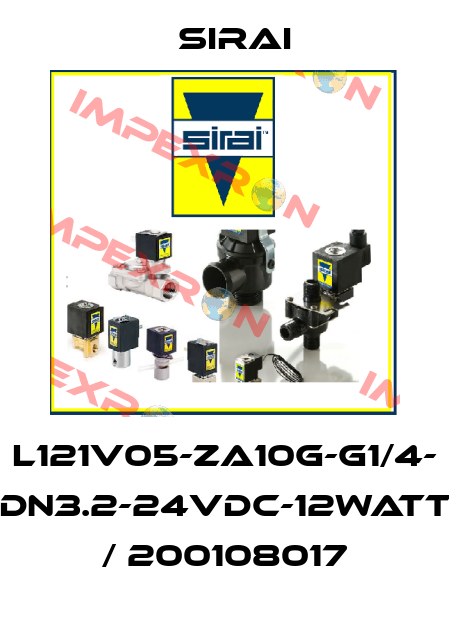 L121V05-ZA10G-G1/4- DN3.2-24VDC-12Watt / 200108017 Sirai