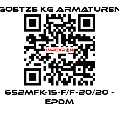 652mFK-15-f/f-20/20 - EPDM Goetze KG Armaturen