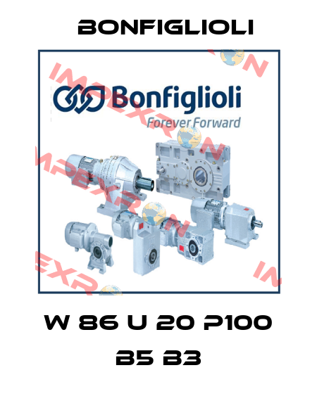 W 86 U 20 P100 B5 B3 Bonfiglioli