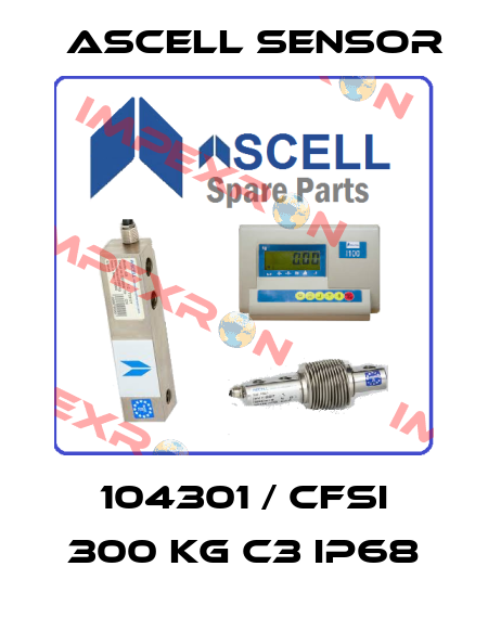 104301 / CFSI 300 kg C3 IP68 Ascell Sensor