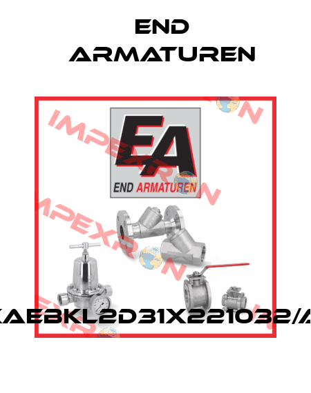 XAEBKL2D31X221032/A1 End Armaturen